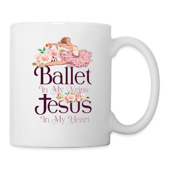 Ballet Dancer Dance Girl Ballerina - Mug - white - Right