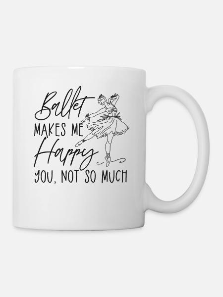 Ballet Dancer Dance Girl Ballerina - Tasse - Weiß