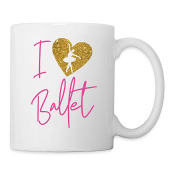 Ballet Dancer Dance Girl Ballerina - Tasse - Weiß - Rechts