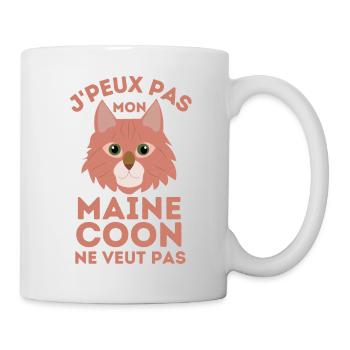 J'PEUX PAS mon maine coon ne veut pas 2 - Mug blanc - blanc - Droite