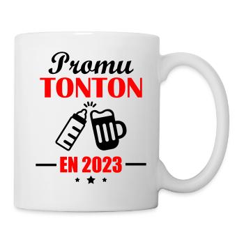 Promu tonton en 2023,annonce grossesse,futur oncle - Mug blanc - blanc - Droite