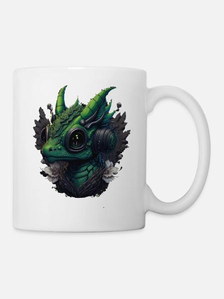 Babydragon Gamer Vintage, Super Cool - Mug - white