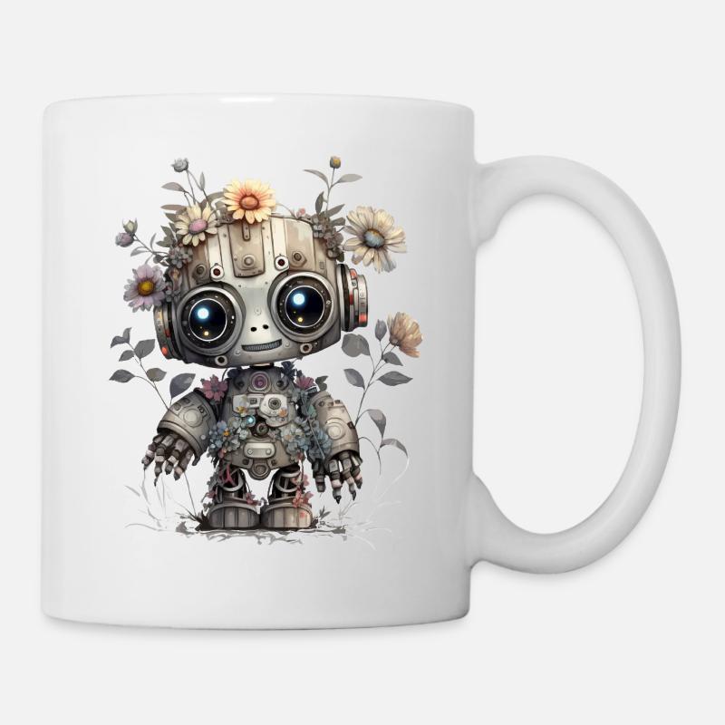 Robot mignon - Mug blanc - blanc