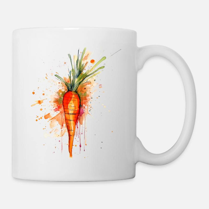 Carotte - résumé - Mug blanc - blanc
