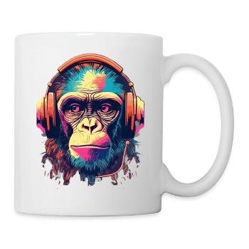 Battements de singe - Mug blanc - blanc - Droite