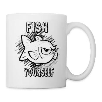 Fish Yourself (Scribble) - Mug - white - Right