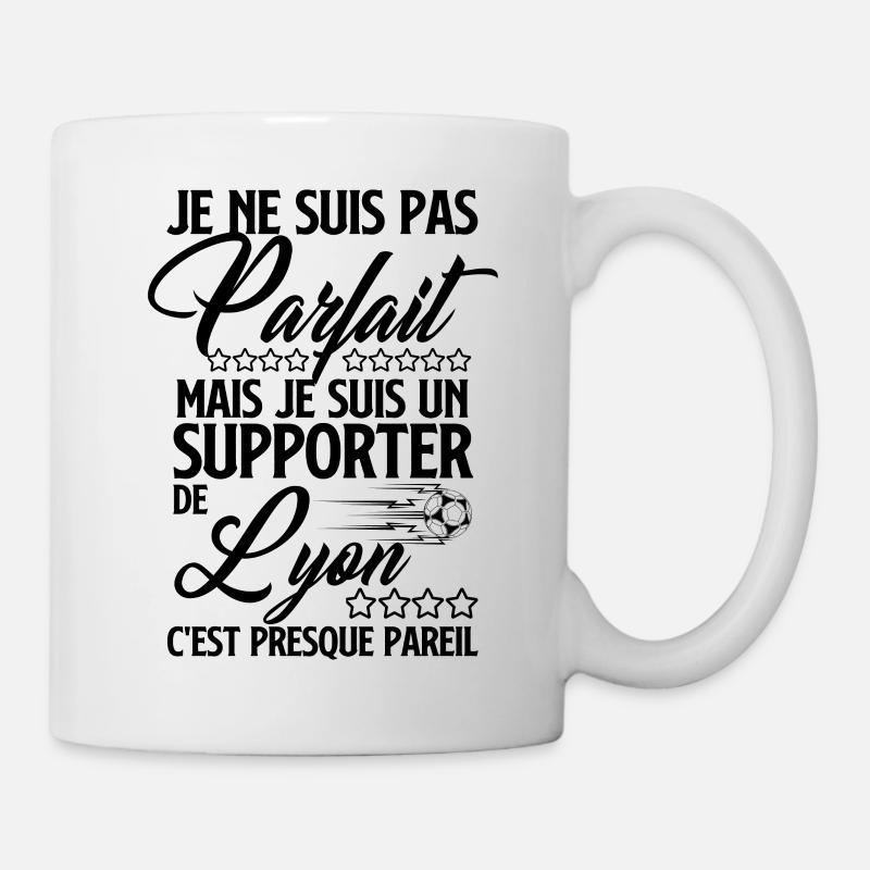 Supporter de Lyon football 1 - Mug blanc - blanc