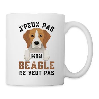 Beagle 8 - Mug blanc - blanc - Droite