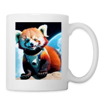 ROTER PANDA ADTRONAUT - Tasse - Weiß - Rechts
