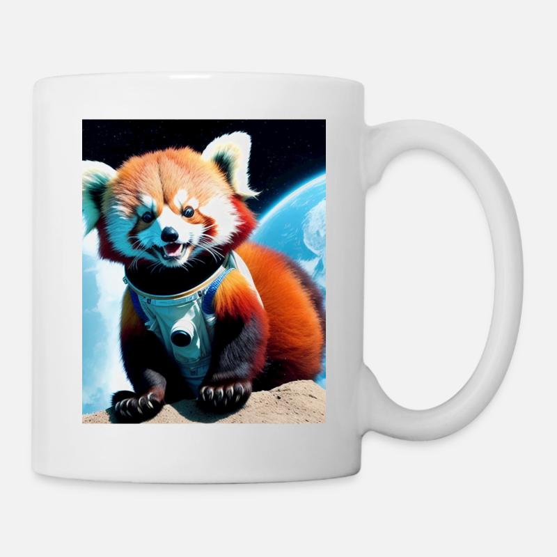 ROTER PANDA ADTRONAUT - Tasse - Weiß