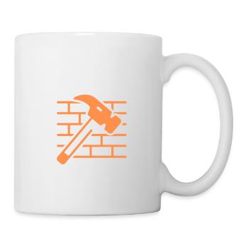 chantier de construction - Mug blanc - blanc - Droite