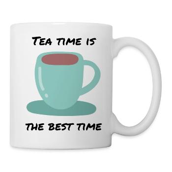 Tea Time Is Best Time Hot Tea - Mug - white - Right