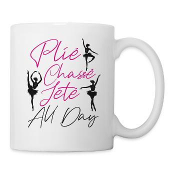 Ballet Dancer Dance Girl Ballerina - Tasse - Weiß - Rechts