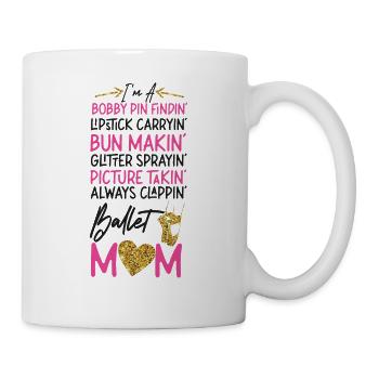 Ballet Dancer Dance Girl Ballerina - Tasse - Weiß - Rechts