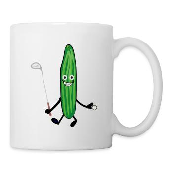 cucumber,golf,golfer, sportsman - Mug - white - Right