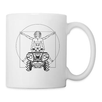 Funny Quad ATV Enthusiasts Quad Racers - Mug blanc - blanc - Droite