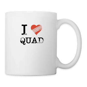 Quad Mud Tire Marks ATV I Love Quad - Tasse - Weiß - Rechts