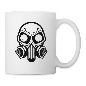 Toxic Raver Skull - Mug - white - Right