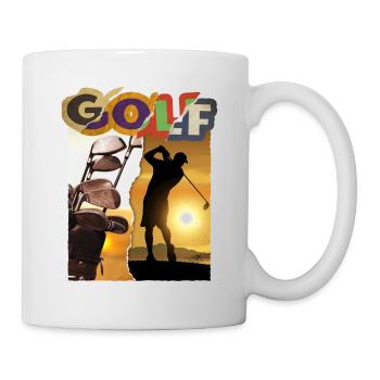 Golf Golf Golfer Sport Hobby Club Vintage - Mug - white - Right