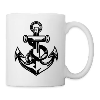 Bateau d’ancre Bateau Nautique - Mug blanc - blanc - Droite