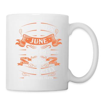 74e anniversaire juin millésime 1949 Idée cadeau - Mug blanc - blanc - Droite
