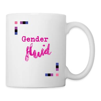 Gender Fluid - Tasse - Weiß - Rechts