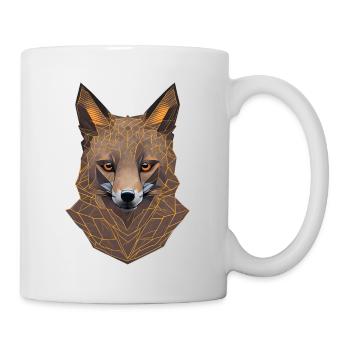 Geometric Fox Head - Mug - white - Right