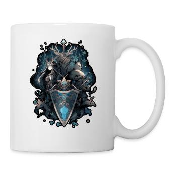 The shield and the Sword , Fox and girl anime - Mug - white - Right