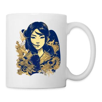 Vietnamese heroine in manga style - Mug - white - Right