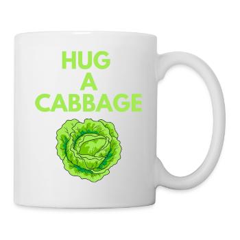 HUG A CABBAGE - Mug - white - Right