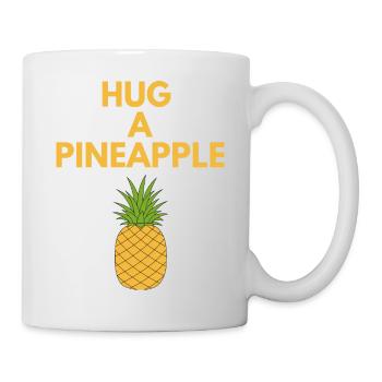 HUG A PINEAPPLE - Mug - white - Right