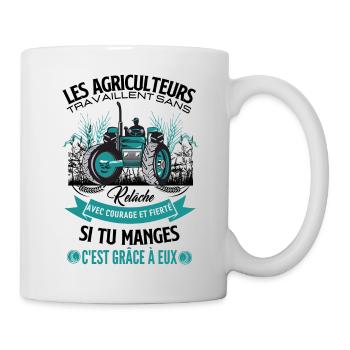 Agriculture agriculteur - Mug blanc - blanc - Droite