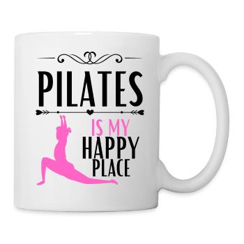 Le Pilates est mon endroit heureux - Mug blanc - blanc - Droite