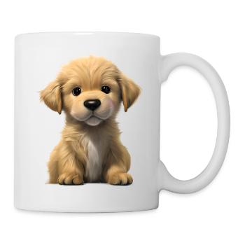 Hundebesitzer Golden Retriever Hundewelpe Hunde - Tasse - Weiß - Rechts