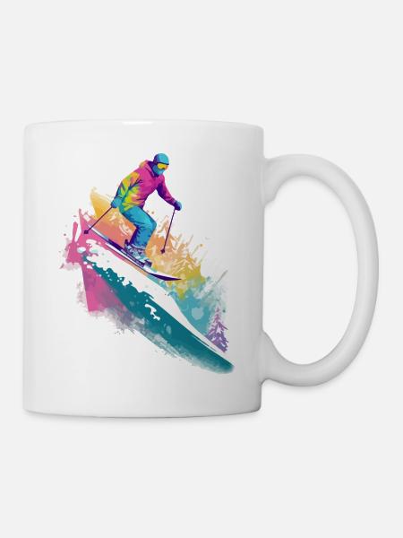 Gabby Skifahren - Tasse - Weiß