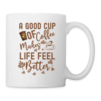 Cup Coffee funny - Mug blanc - blanc - Droite