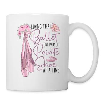 Ballet Danseuse Danse Ballerine - Mug blanc - blanc - Droite