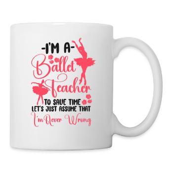 Ballet Danseuse Danse Ballerine - Mug blanc - blanc - Droite