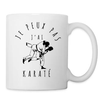 Je peux pas j'ai karaté - fans de karaté - Mug blanc - blanc - Droite