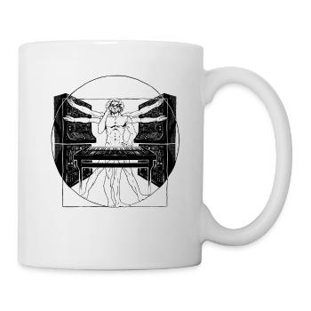 Synthétiseur Synth Techno Musique Cool - Mug blanc - blanc - Droite