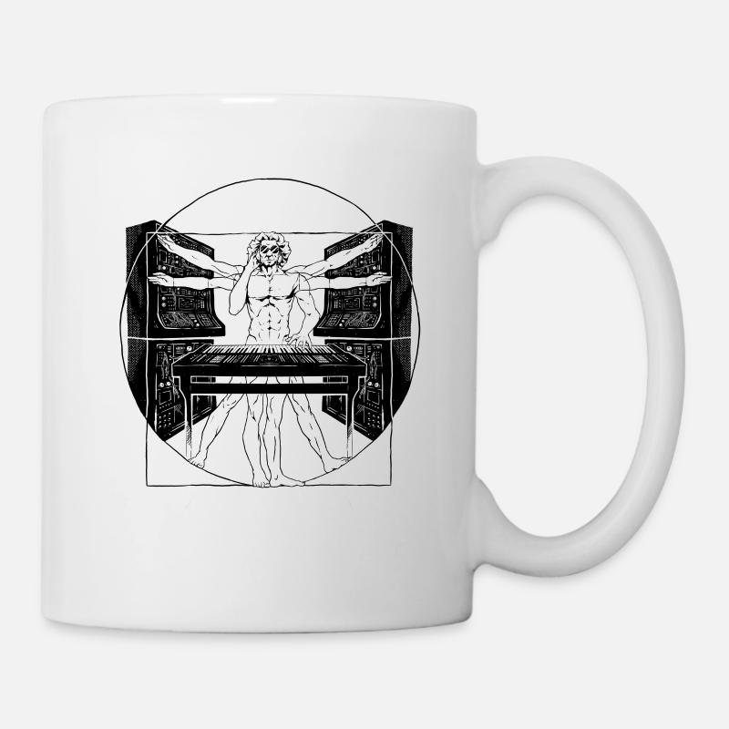Synthétiseur Synth Techno Musique Cool - Mug blanc - blanc