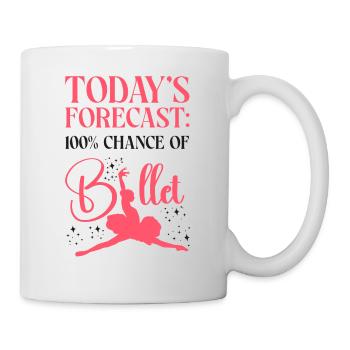 Ballet Dancer Dance Girl Ballerina - Tasse - Weiß - Rechts