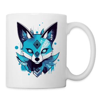 Azi the blue fox - Mug - white - Right