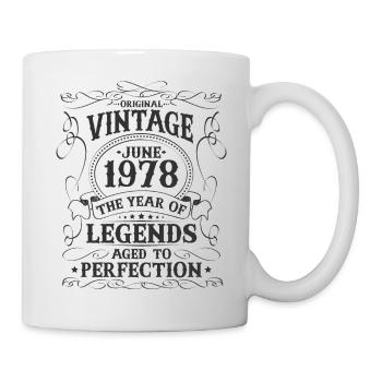 Juin Né en 1978 Anniversaire des légendes - Mug blanc - blanc - Droite
