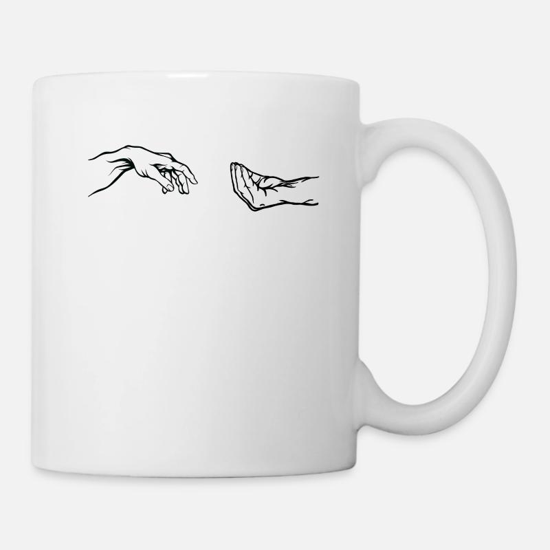 Geste de la main italien Création d'Adam Parody - Mug blanc - blanc
