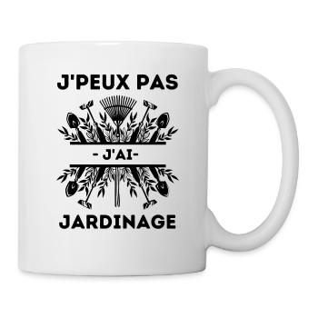 J PEUX PAS J AI jardinage 8 - Mug blanc - blanc - Droite