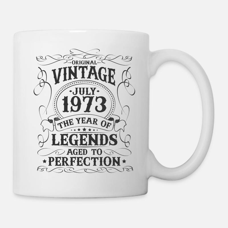 July Born in 1973 Legends Birthday - Mug - white
