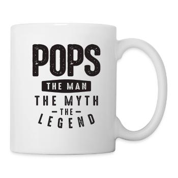 Pops The Man The Myth The Legend - Dad & Grandpa - Mug - white - Right