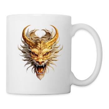 Dragon Or Fantaisie Mysticisme Magique Créature Animal - Mug blanc - blanc - Droite