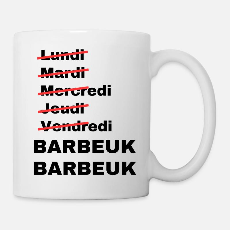 week-end barbeuk - Mug blanc - blanc